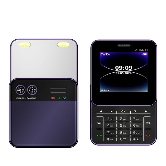 Rotating Slide Screen Phone 2.4 Inch Display 2G GSM Blacklist Speed Dial Small Phone Latest Multi-language