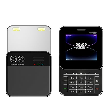 Rotating Slide Screen Phone 2.4 Inch Display 2G GSM Blacklist Speed Dial Small Phone Latest Multi-language