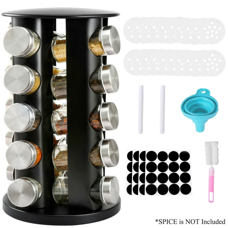 Revolving spice rack set sale