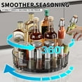 thumbnail image 1 of Rotating Spice Rack Turntable Organizer Kitchen Storage Shelf for Seasonings Cosmetics Multi-functional Plastic 360° Turn Cabinet Lazy Susan Space Saver, 1 of 8