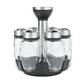 thumbnail image 1 of Rotating Spices Organizers Storage Rack With Bottles Salt Shakers Holder, 1 of 17