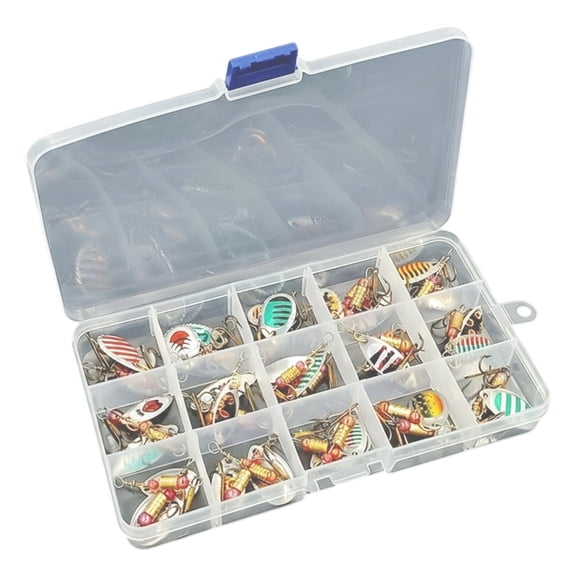 Rotating Spinner Lures High Strength Alloys Construction Long Distances Casting Lures Mixed Color for Water Fishing