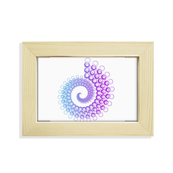 Rotating Spiral Cycle Bubbles Desktop Decorate Photo Frame Picture Art Painting 5x7 inch