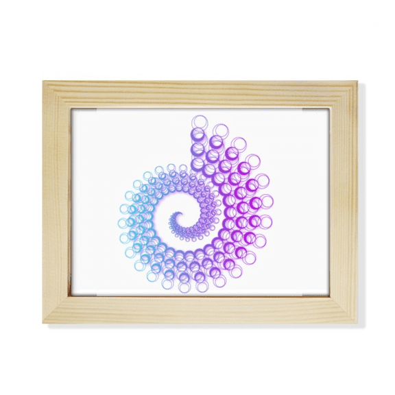 Rotating Spiral Cycle Bubbles Desktop Photo Frame Picture Art Decoration Painting 6x8 inch