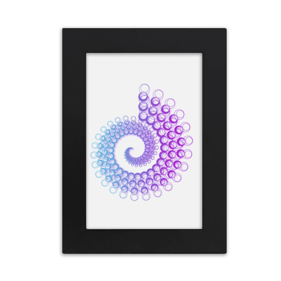 Rotating Spiral Cycle Bubbles Desktop Photo Frame Picture Display Art Painting Exhibit