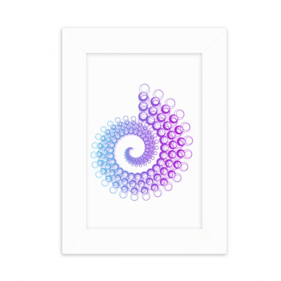 Rotating Spiral Cycle Bubbles Desktop Photo Frame Picture Display Decoration Art Painting