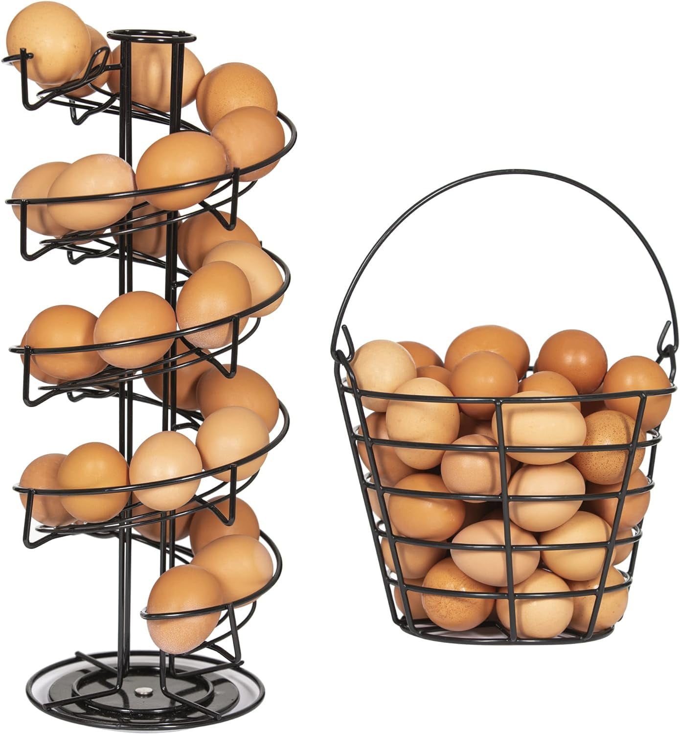 Collecting Rack Rotating Spiral Egg Dispensing Rack, Skelter, Countertop storage ...