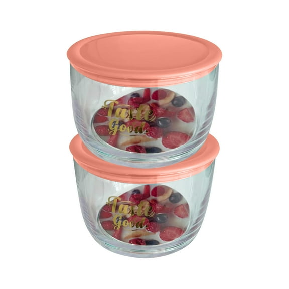 Rotating Stacked Food Storage Containers2PCS,Sealed Fresh-Keeping Box SetLeakproof Transparent Kitchen Organization Pantry Refrigerator Space Savers(Red)