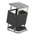 thumbnail image 1 of Rotating Stainless Steel Knife Stand, Multifunctional Kitchen Countertop Storage Rack, Organizer for Chef Knives Scissors and Chopsticks with Removable Drip Tray for Dry Storage, 1 of 7