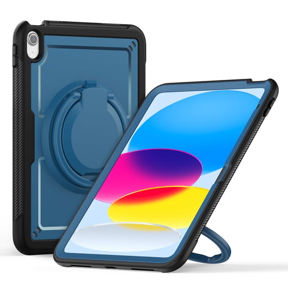 Rotating Stand Case for iPad (A16) 11th / 10th Generation, Full Body Protection, Heavy Duty Rugged Cover