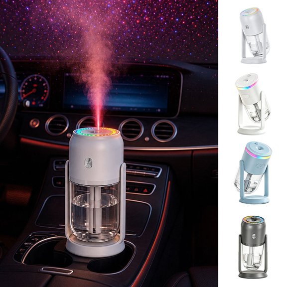 Rotating Star Projector Essential Oil Diffuser, 280ml Aromatherapy Diffuser with Timer for Bedroom, Home, Birthday and Holiday Gift, Stocking Stuffer