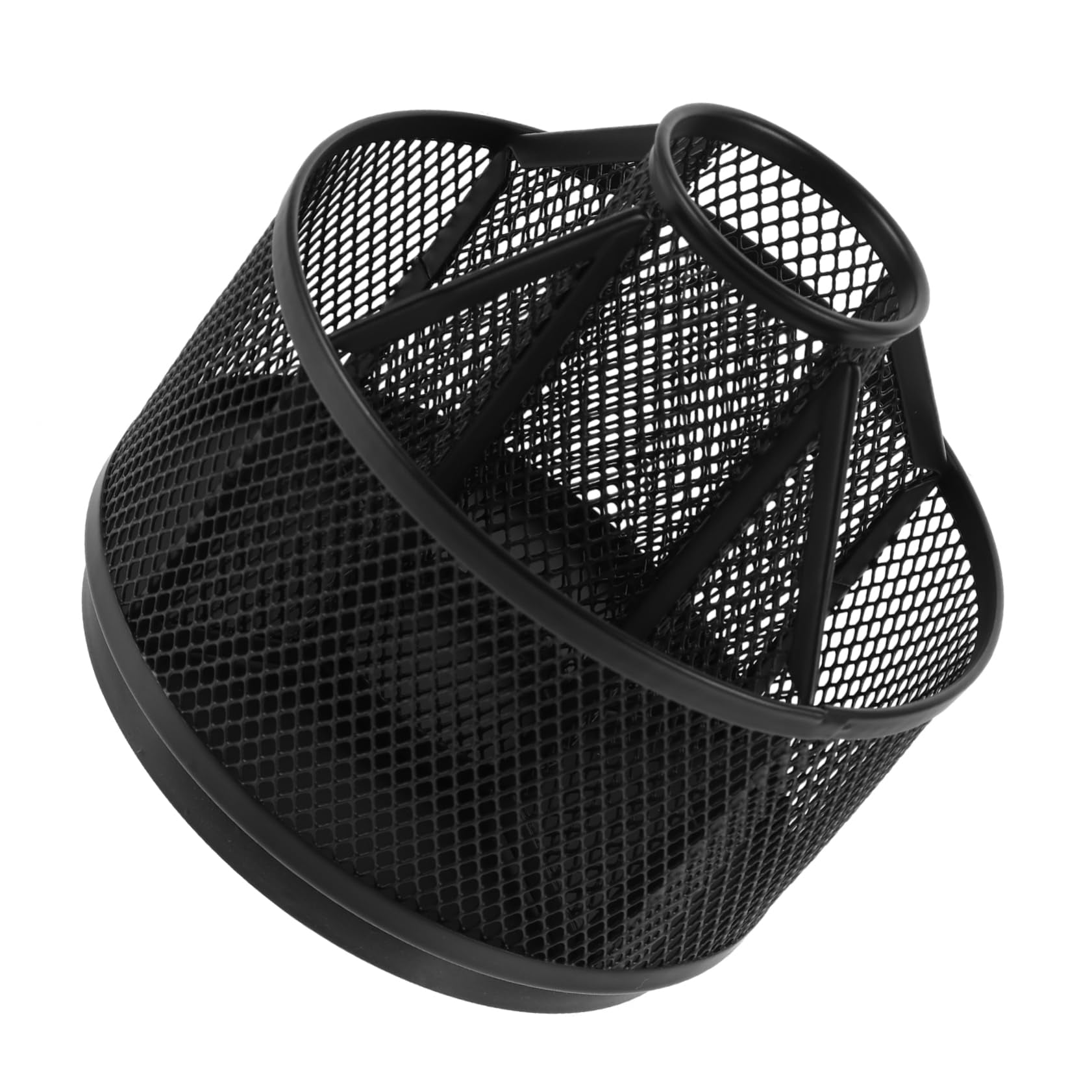 Rotating Storage Box Marker Organizer Rotating Crayon Organizer Black Pen Holder Slots Pen Cup Crayon Holder Lead Pencils Desktop