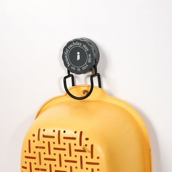 Rotating Suction Cup Basin Hooks, Wall Mounted Basin Storage Rack, No Punching Design, Strong Load Bearing Iron Material, For Towels Living Goods