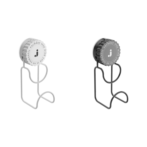 Rotating Suction Cup Hook, Floating Wall Mounted Coat Hanger With Space Saving Rack, No Drilling Storage Hardware For Modern Home (Black ,2pcs)