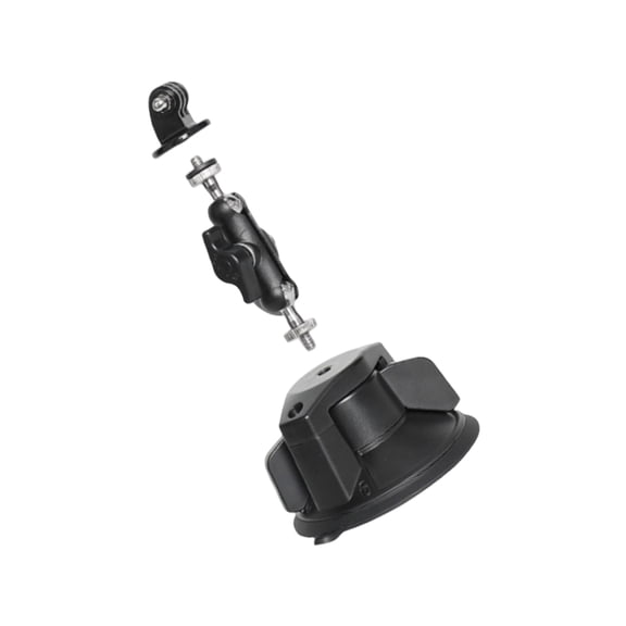 Rotating Suction Mount Holder for Action 6 Camera on Car Window Ensuring Stability and Shock Resistance