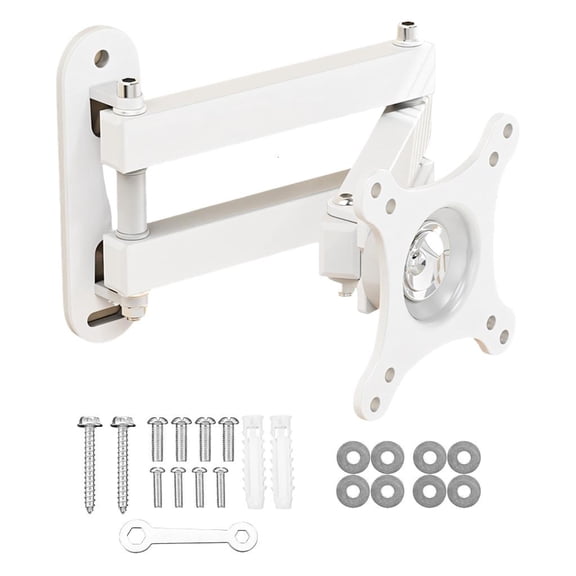 Rotating TVs Wall Mount Brackets Extendable Arms And Heavy Duty Steel Construction For 10 To 32Inch Screens