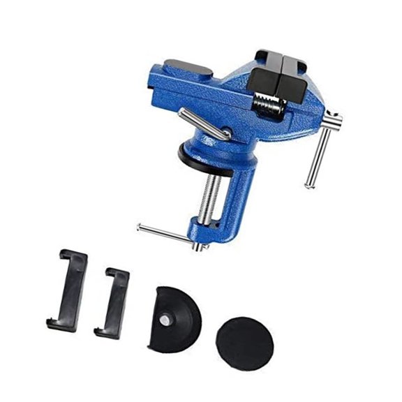 Rotating Table Vise 50mm Clamping Width, Compact Clamp Mount Tool for Home Workshop, Craft and Repair Tasks Use