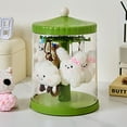 thumbnail image 1 of Rotating Toy Figure Storage Display Case 360 Degree Rotation Display Rack Transparent Collection Box Household Storage Container for Collectibles, 1 of 5