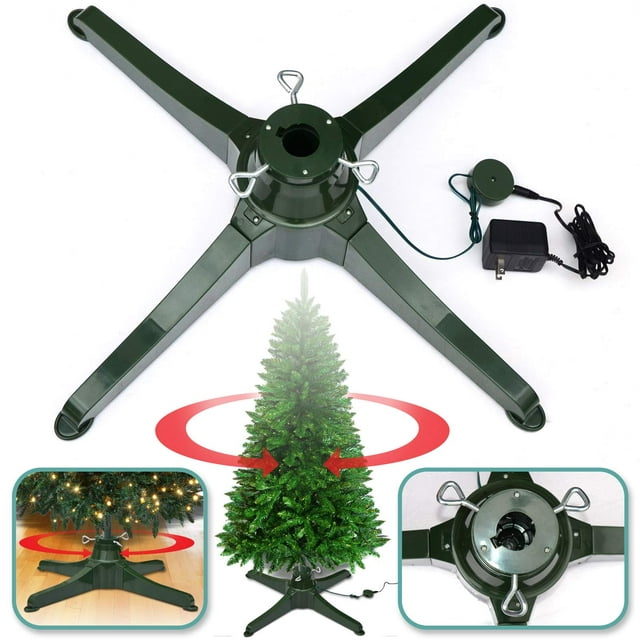 Rotating Tree Stand in 2 Directions for Artificial Christmas Tree ...