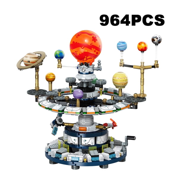 Rotating Universe Interstellar Solar System Building Blocks Sun Earth Space Series Science Education Assemble Bricks Kid Toy Boy