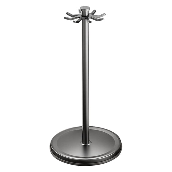 Rotating Utensil Holder with 8 Hooks for Kitchen Countertop, 360 Degree Spinning Tool Organizer Rack for Spatulas Ladles And Cooking Tools, Space Saving Metal Stand