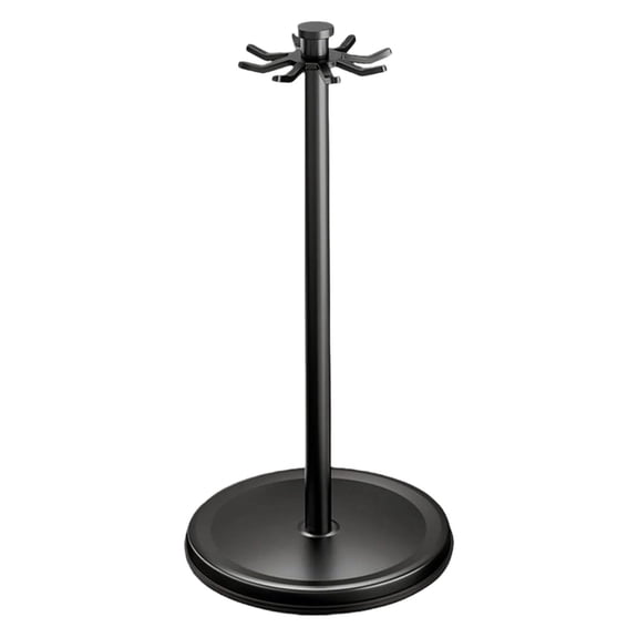 Rotating Utensil Holder with 8 Hooks for Kitchen Countertop, 360 Degree Spinning Tool Organizer Rack for Spatulas Ladles And Cooking Tools, Space Saving Metal Stand