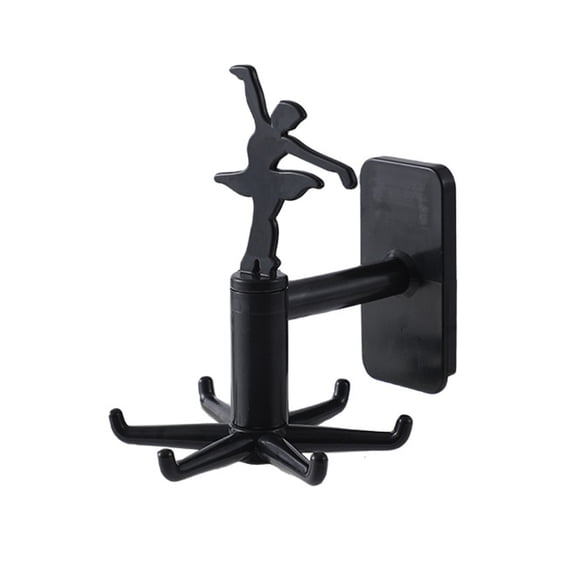 Rotating Utensil Hook Ecohintz 6-Claw Rotating Kitchen Utensil Hook - 360 Swivel Spoon & Spatula Rack for Cabinet/Door, Space-Saving Organizer for Cookware in Small Kitchens, Swivel Spoon Holder