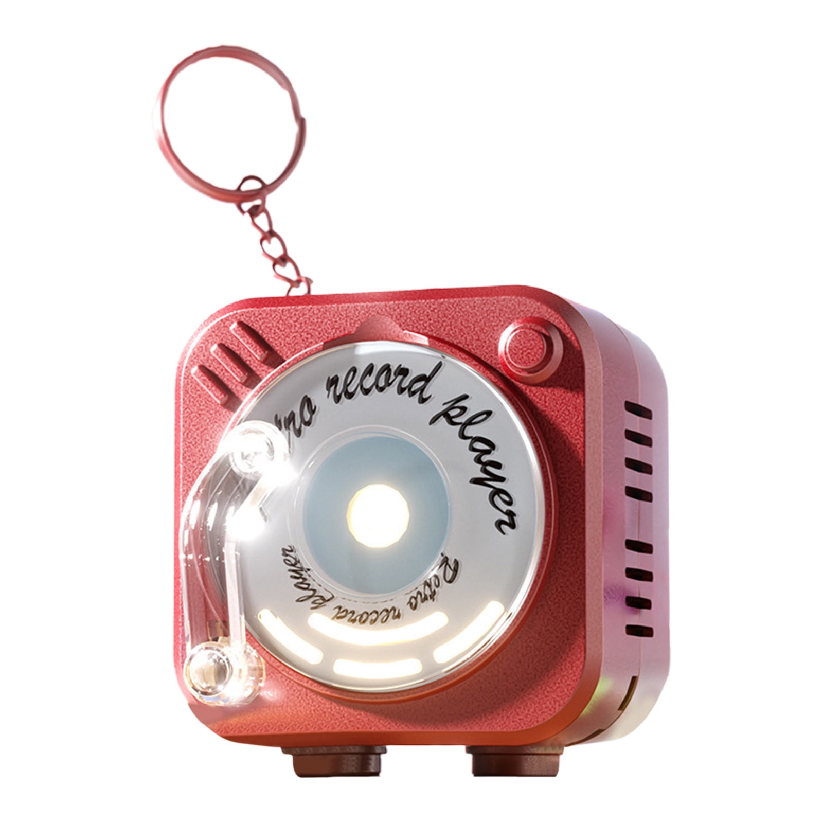 Rotating Vintage Phonograph Keychain Mini Recordable Music Box Rotating Vintage Phonograph Keychain Mini Recordable Music Box