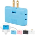 thumbnail image 1 of Rotating Wall Outlet Adapter 3 Way – 2 Prong Flat Plug 180 Degree Swivel Socket Converter, Slim Space Saving Plug Extender for Home Office Travel, 1 of 1