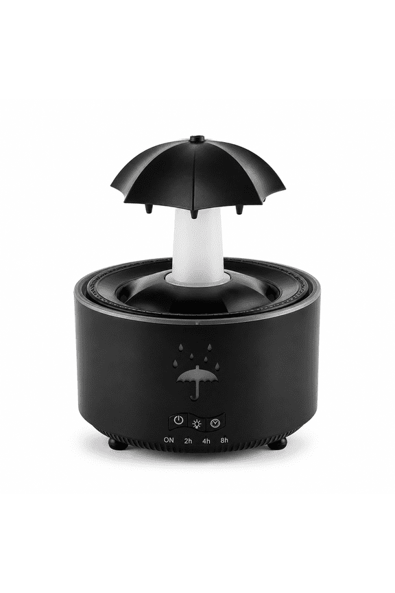Rotating Water Drop Humidifier with Colorful LED Night Light, Ultrasonic Cool Mist Aroma Diffuser, 13.4cm Compact Air Humidifier with Remote Control, Home Office Bedroom Ambient Air Care Device
