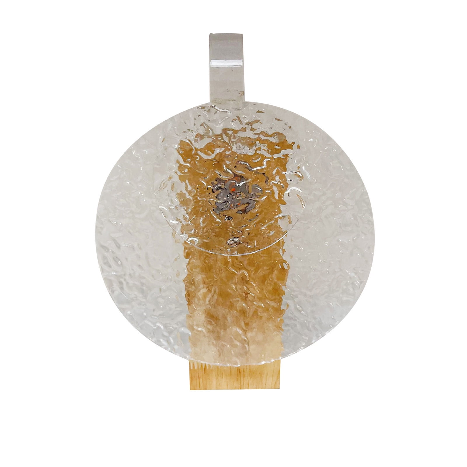 Rotating Water Ripple Sunset Projection Lamp Wooden Base Romantic Atmosphere Night Light for Bedroom Living Room Decor Warm Ambient Lighting ABS Shade 9.5x19x27cm