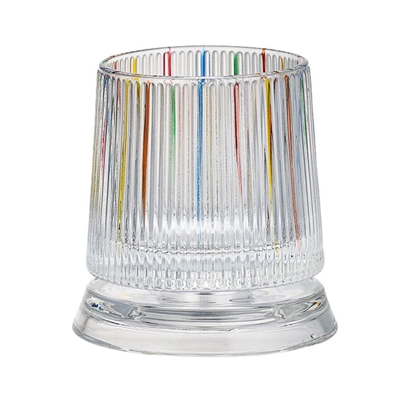 Rotating Whiskey Glass with Base, Stained Glass Rotatable Tumbler Crystal Glasses Cup, Rotatable Cocktail Wine Cup for Flavor, Old Fashioned Whiskey Glasses Bar Accessories