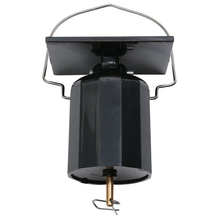 Rotating Wind Bell Solar Electric Motor Solar Motor Wind Hanging Windchime Motor (Black)