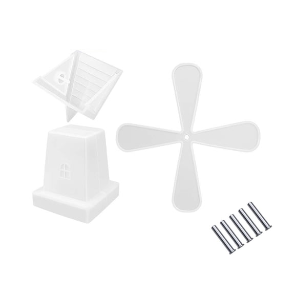 Rotating Windmill House Silicone Mould Craft Supplies Easy Use Casting Tools For Kids Room Ornaments