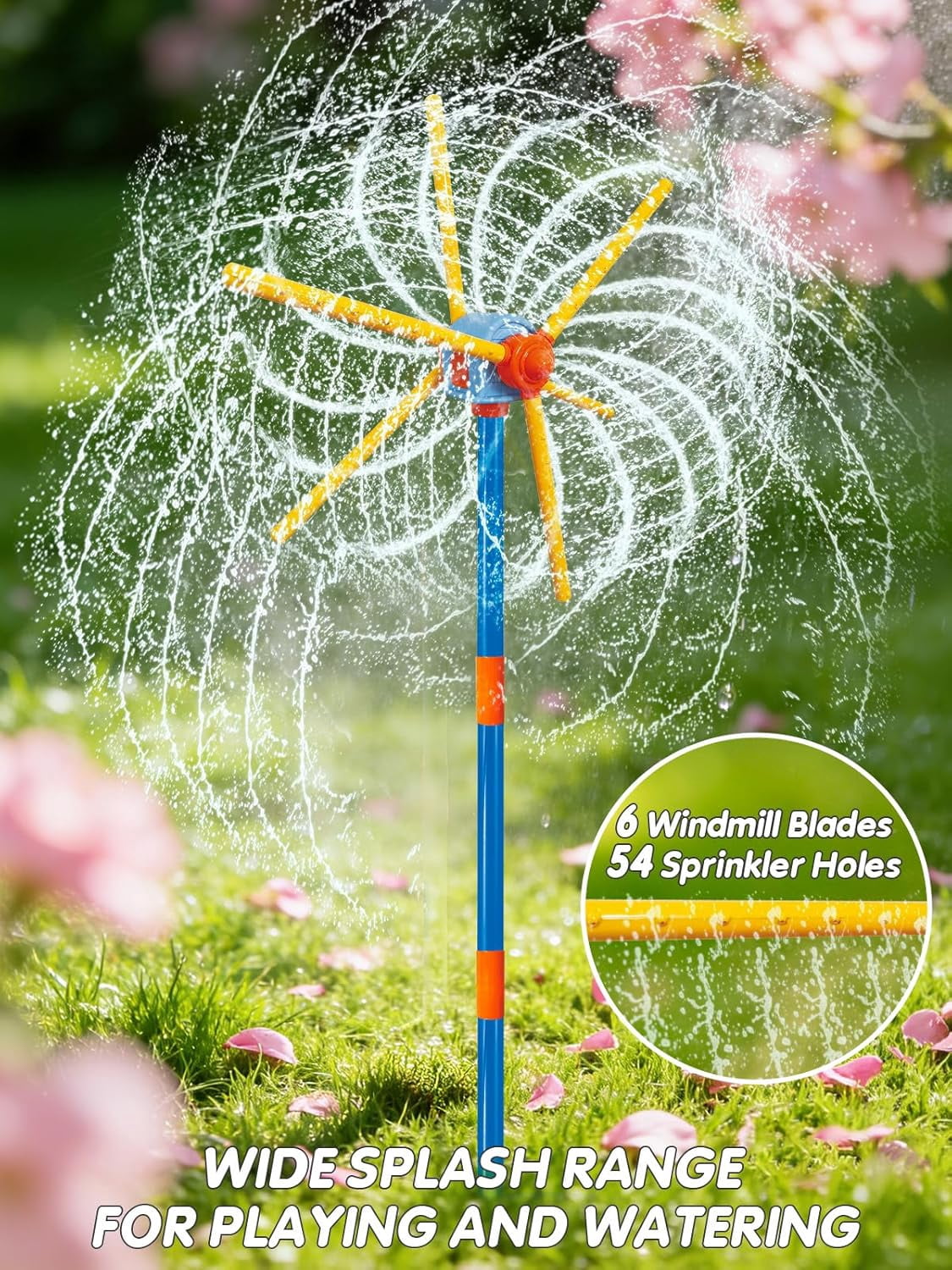 Rotating Windmill Water Sprayer Tool, Outdoor Lawn Garden Sprinkler Gadget, Weather-Resistant Water Dispensing Accessory for Outdoor Relaxation, Practical Outdoor Water Tool