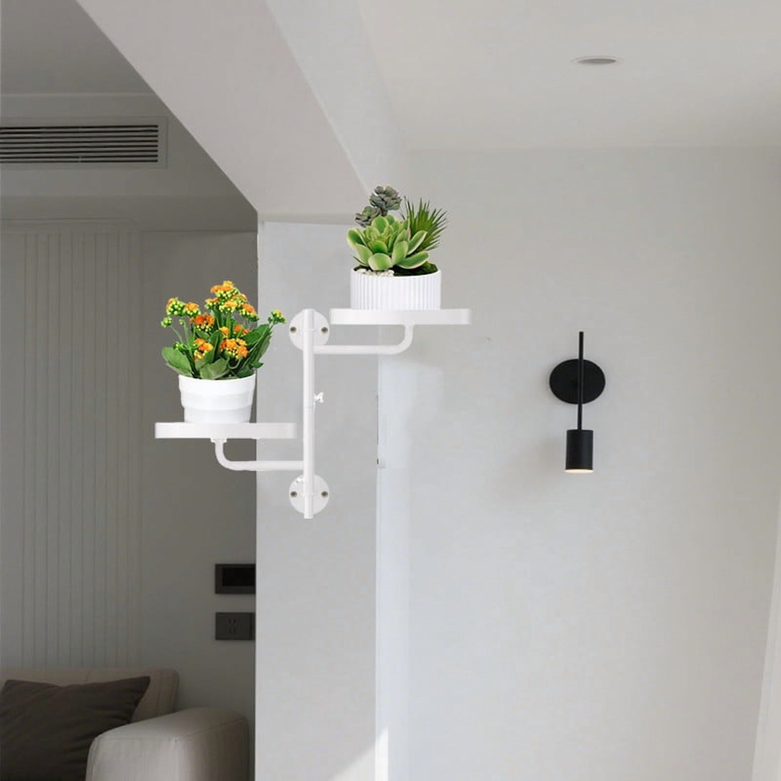 Sill Rack Mosawomo 2-Layer Rotating Window Sill Plant Rack Metal Plant Rack Wall ...