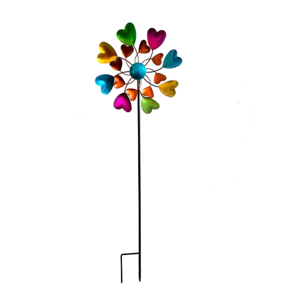 Rotating Winds Spinner Windmill Sculpture Metal Garden Art Yard Decoration Suitable for Lawns Landscape