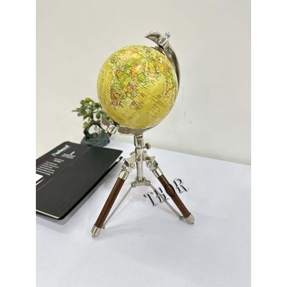 Rotating World Globe with Stand office home decor