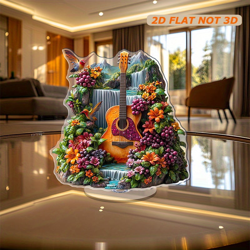 Rotating acrylic display featuring vibrant Iguazu Falls Pantanal ...