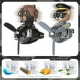 thumbnail image 1 of Rotating airplane pilot bear car air fresheners accessories interior decorations fan vent clips perfume fragrance diffuser aroma, 1 of 10
