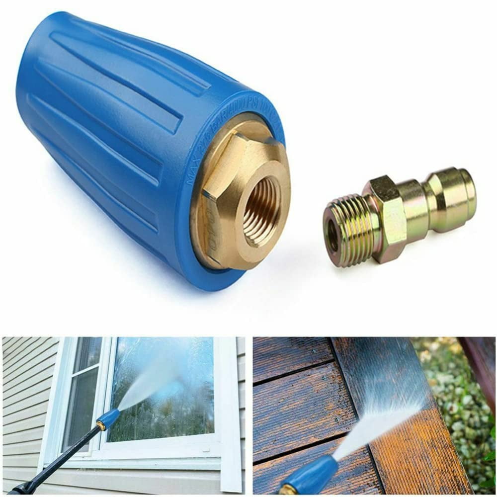 RotatingTurboNozzle,1/4" High Pressure Washer Tips 4.0 Gpm 4000psi
