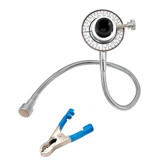 Rotation Check Test Measure 1/2" Wrench Angle Gauge 2 in 1 Metal Torque Angle