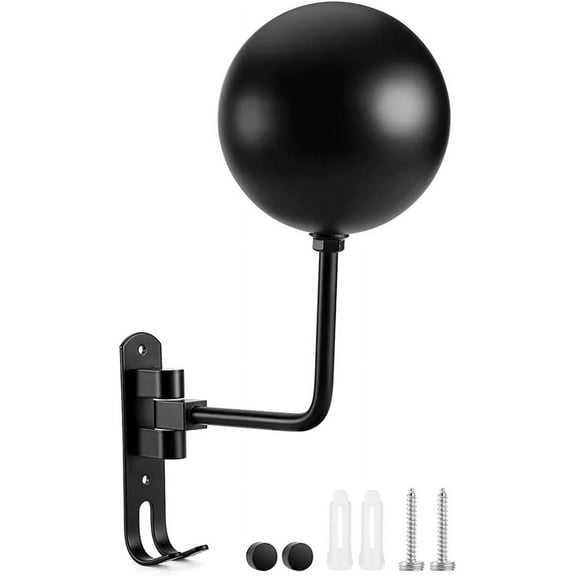 Rotation Helmet Hanger, Helmet Holder Wall Mount 180 Rotation, Helmet Display Rack, Helmet Rack with 2 Hook for Coats, Caps, Hats, Keys etc., Helmet Stand Wall Mount