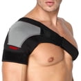 thumbnail image 1 of Adjustable Shoulder Brace Lightweight Gym Sports Therapy Neoprene Shoulder Support Strap Wrap for Men Women Dislocated AC Joint Pain Relieve, Injury Prevention and Recovery, 1 of 7