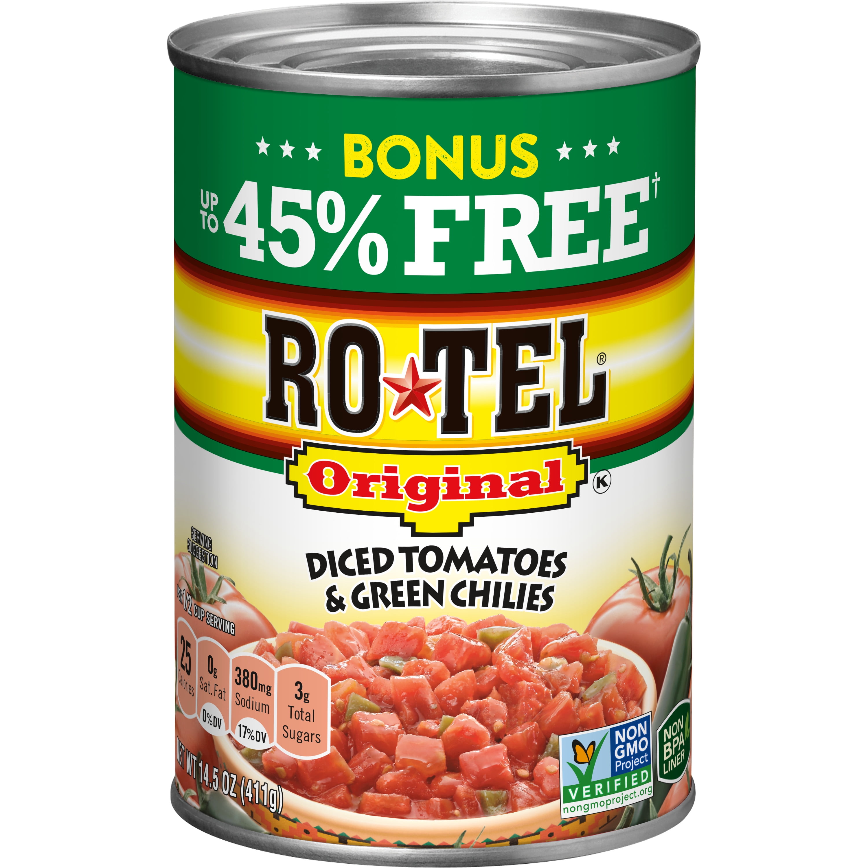 Rotel Original Diced Tomatoes and Green Chilies, 14.5 Oz