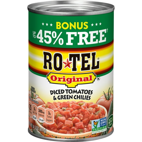 Rotel Original Diced Tomatoes and Green Chilies, 14.5 Oz