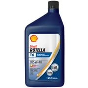 Rotella T6 Fully Synthetic Diesel Engine Oil 5W-40, 1 qt