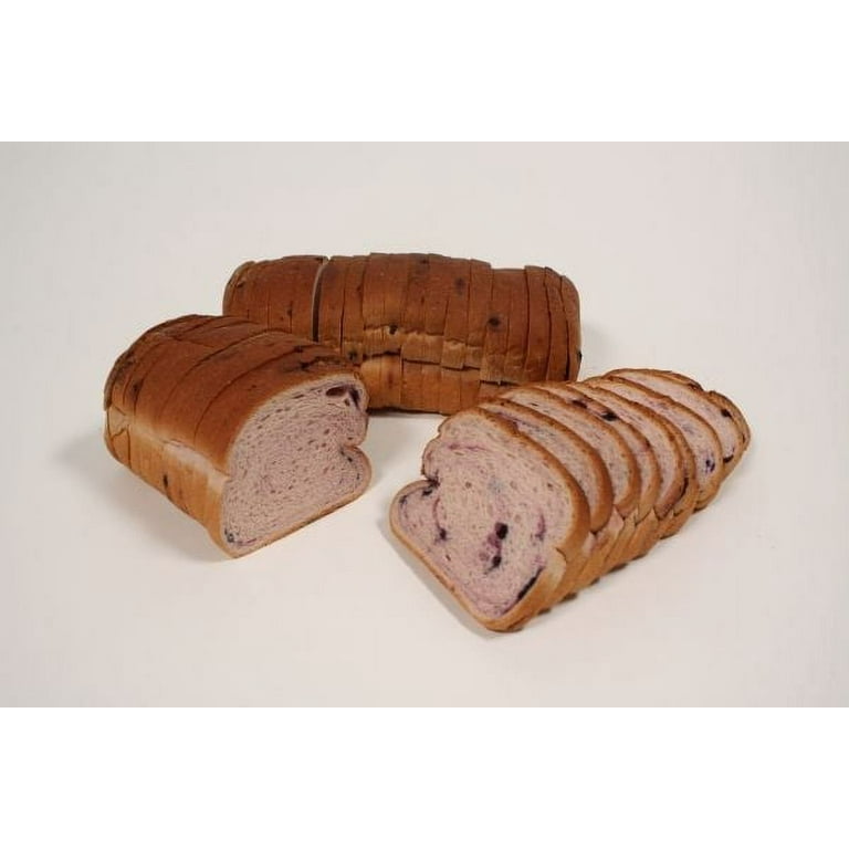 Rotellas Italian Bakery Blueberry 3/4 Slice Bread Loaf, 11 inch - 8 per  case.