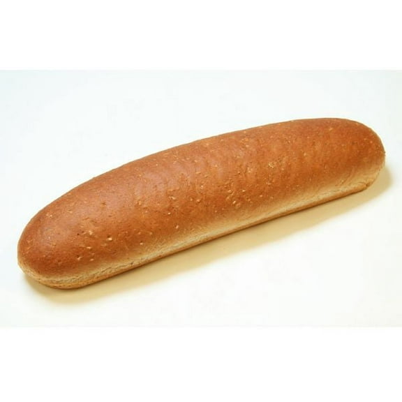 Rotellas Wheat Solid Sub Hoagie, 11 inch - 24 per case.
