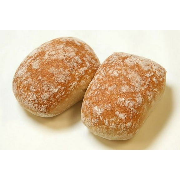 Rotellas White Ciabatta Line Bite, 3 inch - 96 per case.